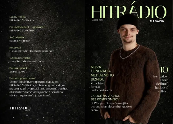 HITRÁDIO SLOVAKIA präsentiert Radoslav Suman als Titelstar der März-Ausgabe Bild: HITRÁDIO SLOVAKIA präsentiert Radoslav Suman als Titelstar der März-Ausgabe