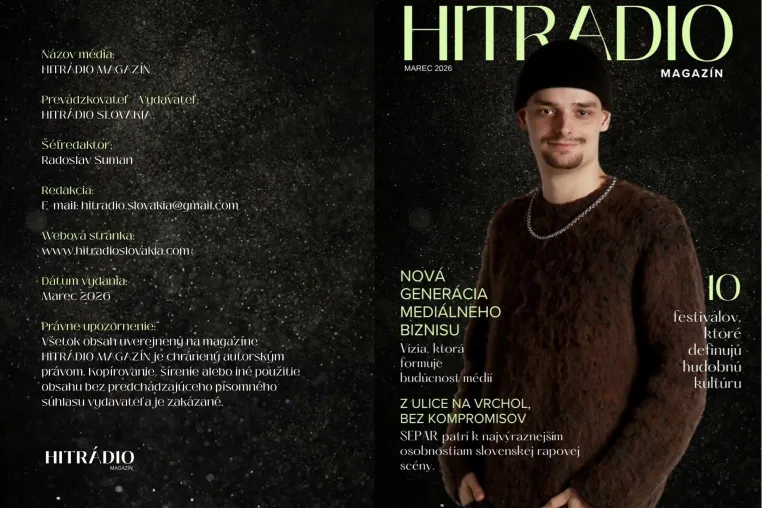 Bild: HITRÁDIO SLOVAKIA präsentiert Radoslav Suman als Titelstar der März-Ausgabe
