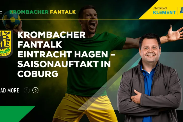 Bild: 4. Krombacher FanTalk mit Andreas Klement – Saisonauftakt in der 2. Handball-Bundesliga