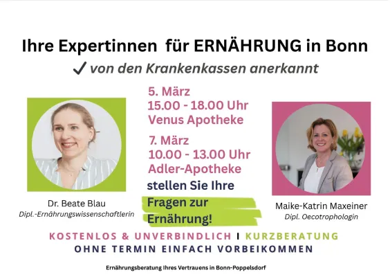 Tag der gesunden Ernährung: Kostenlose Kurzberatungen in Bonner Apotheken Bild: Tag der gesunden Ernährung: Kostenlose Kurzberatungen in Bonner Apotheken