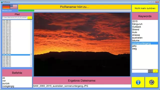 Bild: Bilder per Spracherkennung mit Keywords versehen