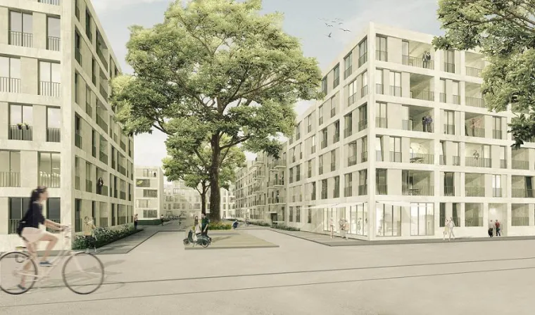 Bild: Lebendiges Wohnquartier an der "Ulmer Höh'"