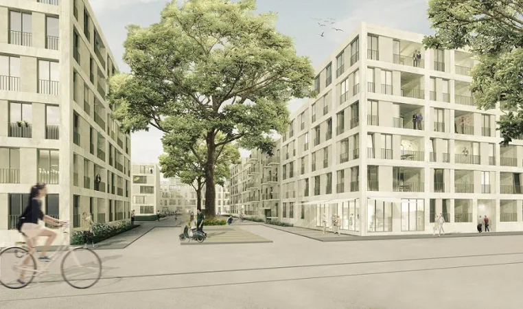 Bild: Lebendiges Wohnquartier an der "Ulmer Höh'"