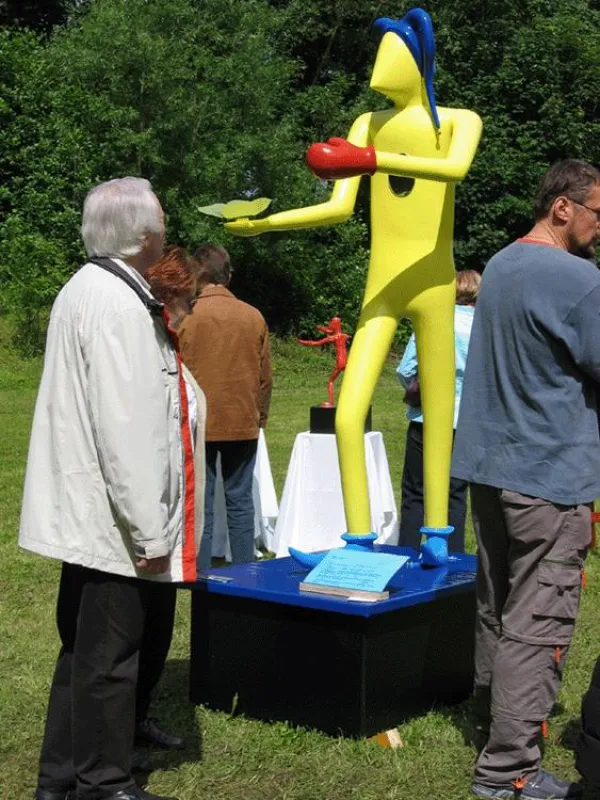 Der Coach - Skulptur mit Acryl - Baumer/Blößer 2006