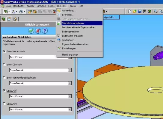 Bild: Add-On für SolidWorks verbessert Kommunikation zwischen Konstruktion und ERP