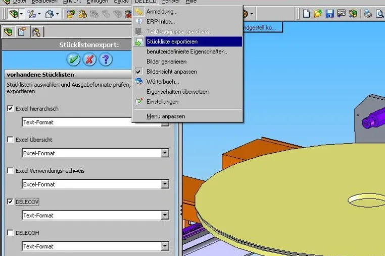 Add-On für SolidWorks verbessert Kommunikation zwischen Konstruktion und ERP Bild: Add-On für SolidWorks verbessert Kommunikation zwischen Konstruktion und ERP
