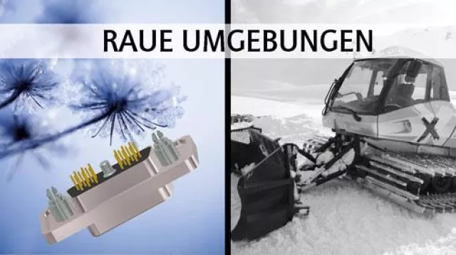 Bild: IP67 Solid Body High Density Combination D-SUB Steckverbinder