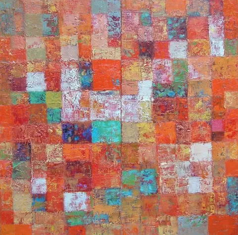 Bild: Ausstellung - Quadratisch, Farbig, Kunst