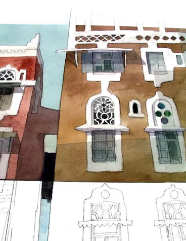 Bild: Ausstellungseröffnung 04.05.08 in der Galerie Ruf Harmating - "Fritz Hierl - Malerei, Zeichnung, Architektur"