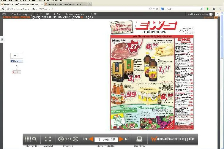Bild: Mit kostenlosen Widgets aktuelle Prospekte im Internet kundenfreundlich darstellen