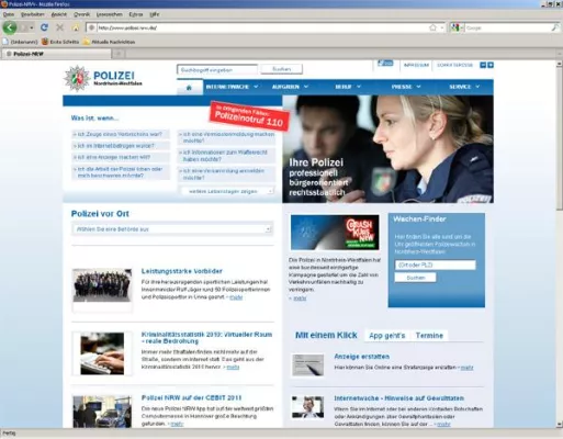 Bild: Internetagentur kernpunkt GmbH bringt neue Website, mobile Website und mobile App der Polizei NRW auf den Weg
