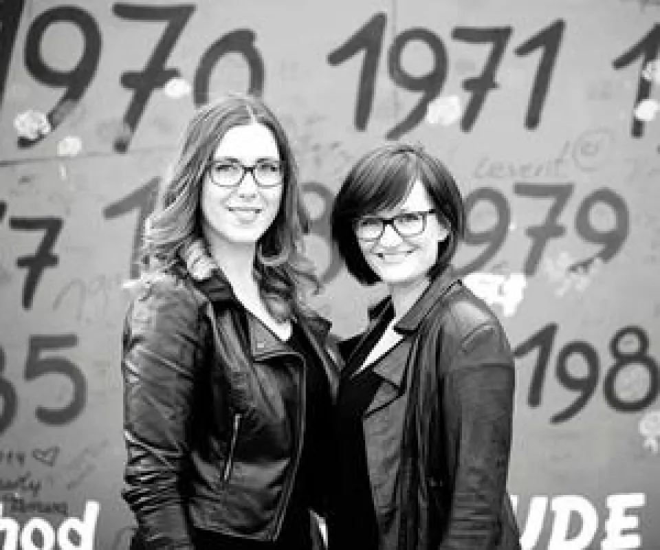 Jennifer Meister (links) und Katja Manger (rechts), Gründerinnen von Coachimo