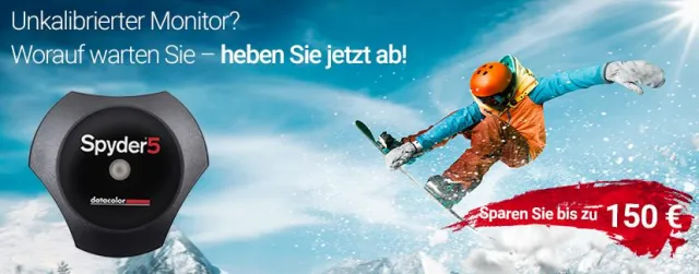 Winterangebote von Datacolor bis 09.04.2018 Bild: Winterangebote von Datacolor bis 09.04.2018