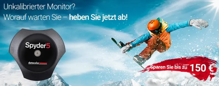Winterangebote von Datacolor bis 09.04.2018 Bild: Winterangebote von Datacolor bis 09.04.2018