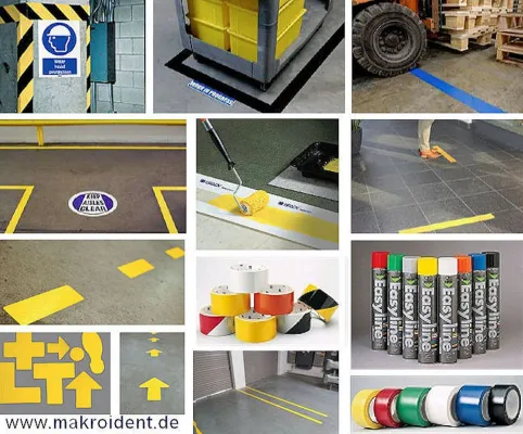 5S / Lean Bodenmarkierungen und Bereichskennzeichnungen Bild: 5S / Lean Bodenmarkierungen und Bereichskennzeichnungen