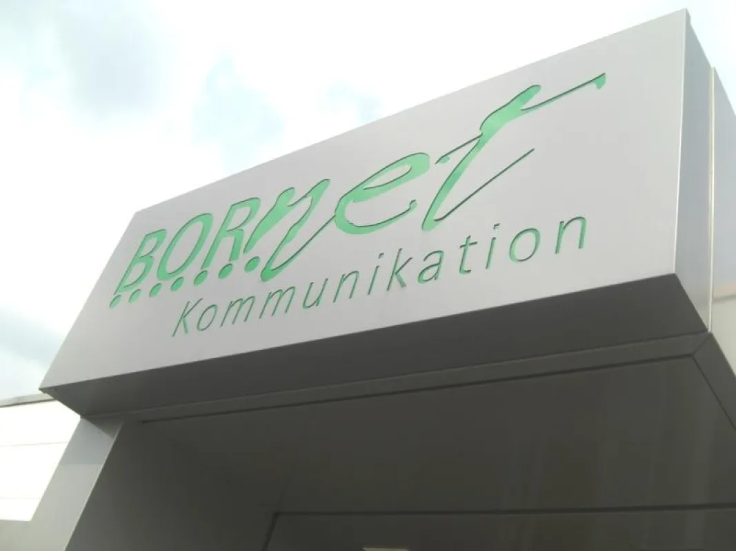 Eingangsbereich der BORnet GmbH in Borken/Westf.