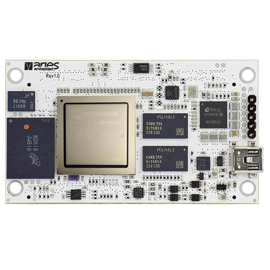 ARIES Embedded präsentiert neues System-on-Module M100PFS mit Microchips PolarFire SoC FPGA