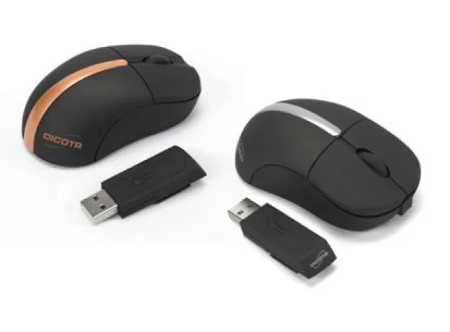 Bild: Kabellose optische Notebookmaus DICOTA Stow - Perfekte Sender-Empfänger-Symbiose