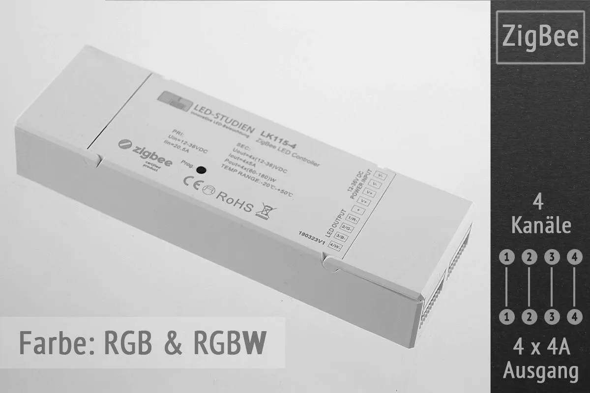 ZigBee-RGBW-LED-Controller von LED-Studien.de