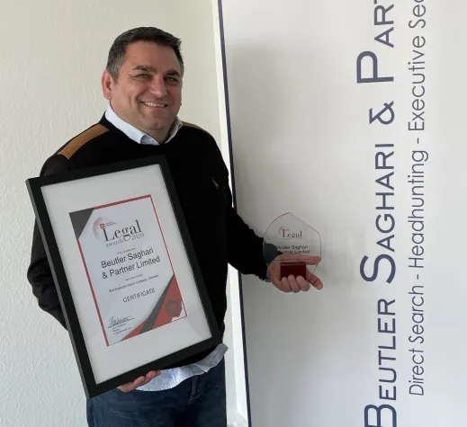 Bild: Beutler Saghari & Partner vom Acquisition International Magazin ausgezeichnet