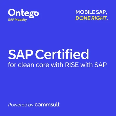 Bild: Ontego SAP Mobility from commsult AG erhält SAP® Zertifizierung für Clean Core mit RISE with SAP