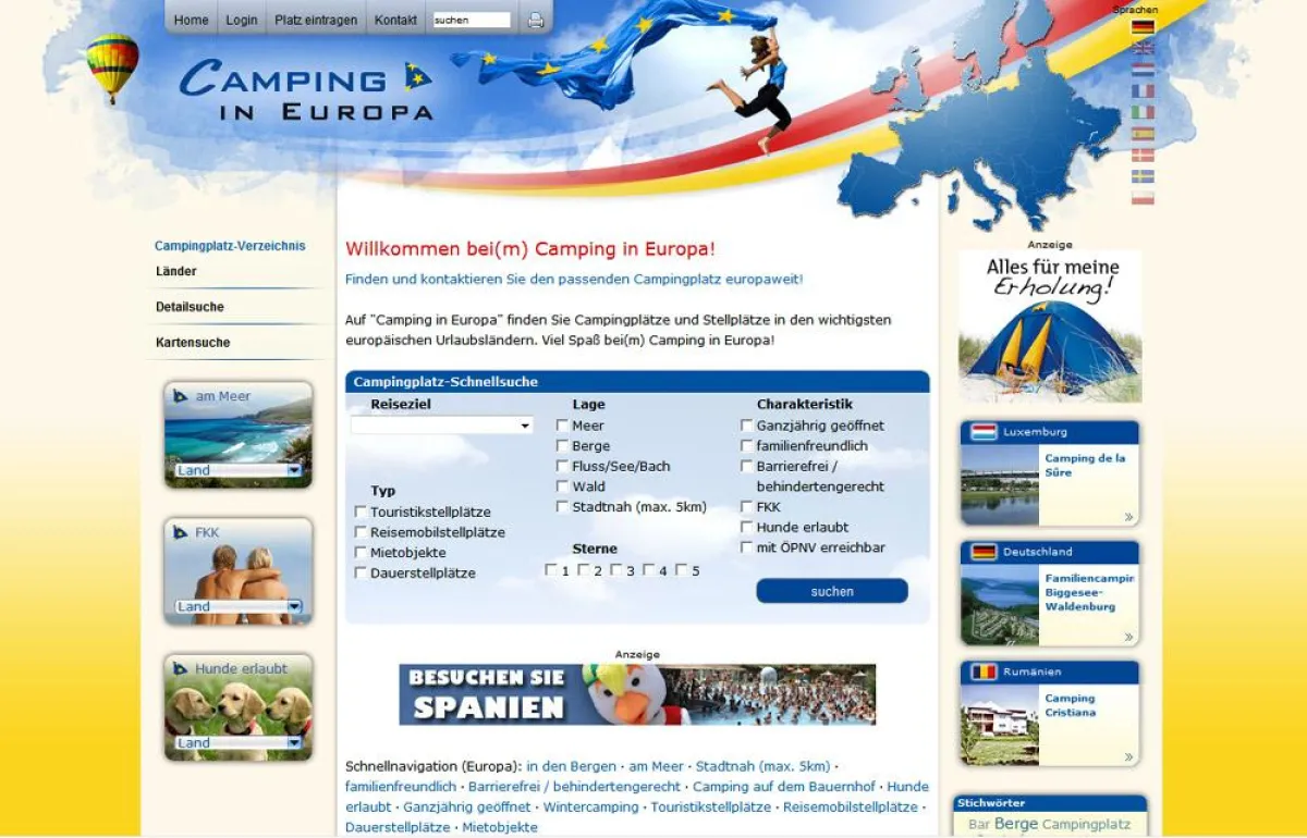 Camping in Europa