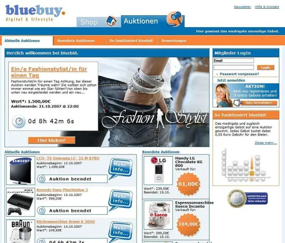 Bild: Auktionsportal bluebuy versteigert mobilen Barkeeper