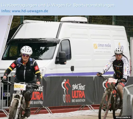 Ü-Wagen-Dienstleister SIMON MEDIA erneut beim Black Forest Ultra Bike Marathon Bild: Ü-Wagen-Dienstleister SIMON MEDIA erneut beim Black Forest Ultra Bike Marathon
