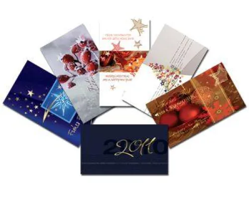 Bild: Individuell gestaltete Weihnachtskarten gehören zur Kundenpflege und festigen Geschäftskontakte