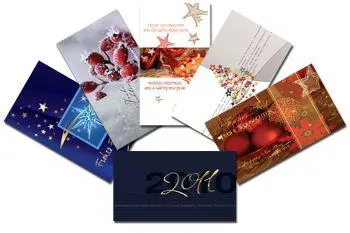 Bild: Individuell gestaltete Weihnachtskarten gehören zur Kundenpflege und festigen Geschäftskontakte