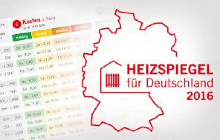 Bild: Neuer Heizspiegel für Deutschland: Große Unterschiede bei Heizkosten für Erdgas, Öl und Fernwärme