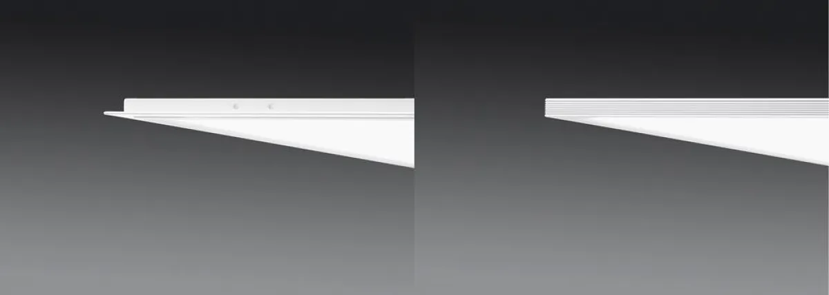 Mit gerade mal 12 mm Höhe ist die Siella LED auch für sehr niedrige Deckenzwischenräume geeignet.