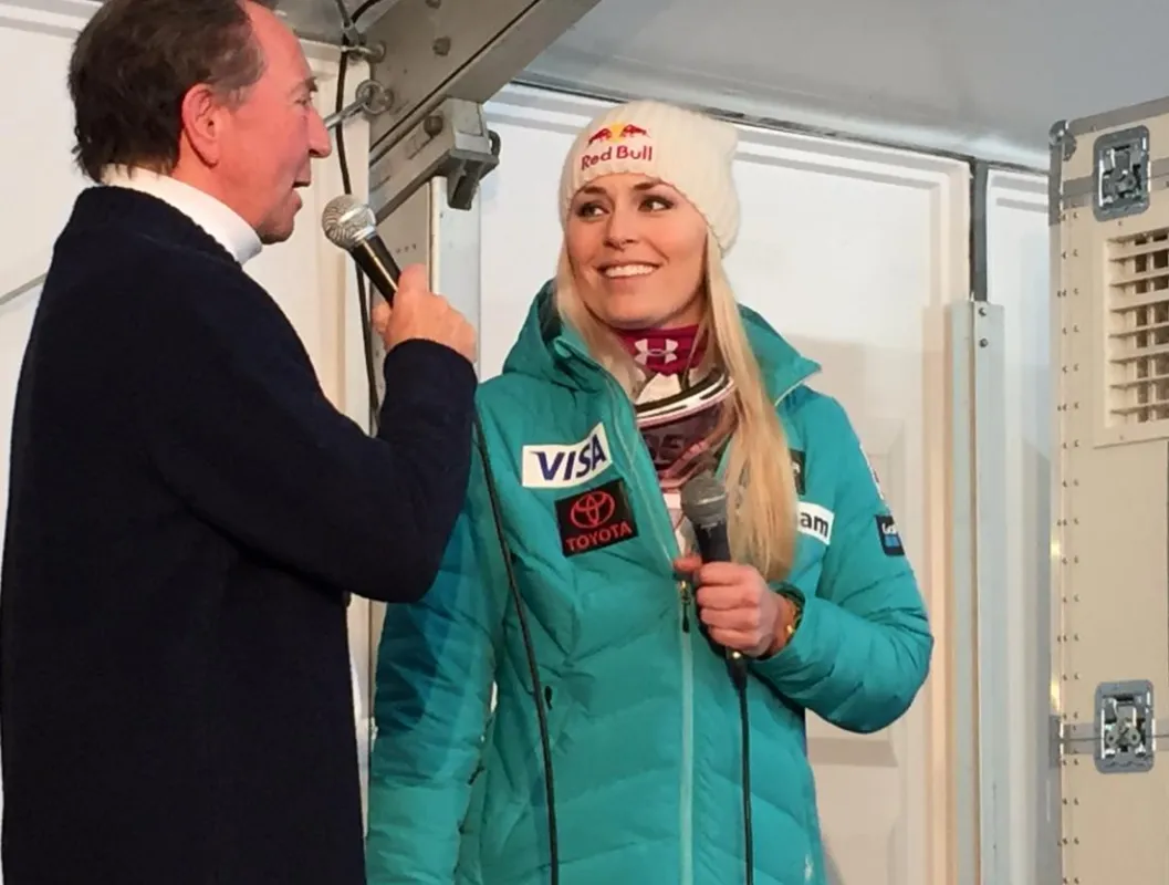 Rubenbauer mit Lindsey Vonn- Foto: Michael Ruckle