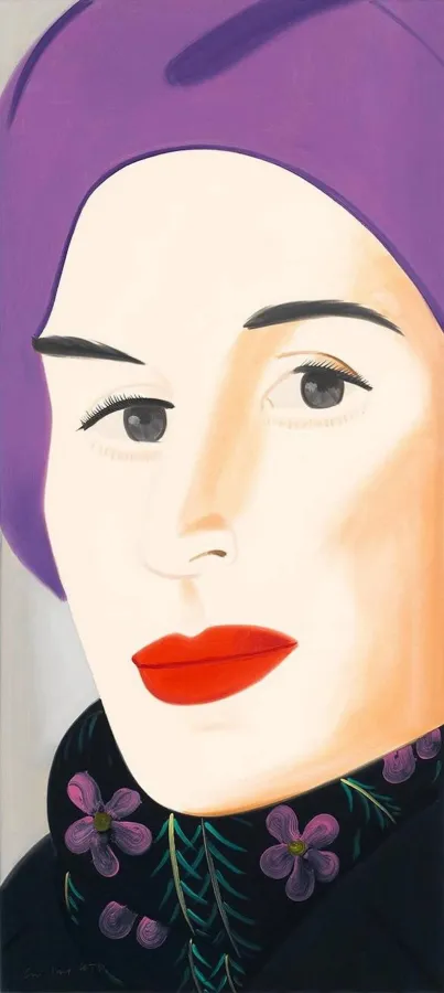 Alex Katz Purple Hat | GALERIE FRANK FLUEGEL