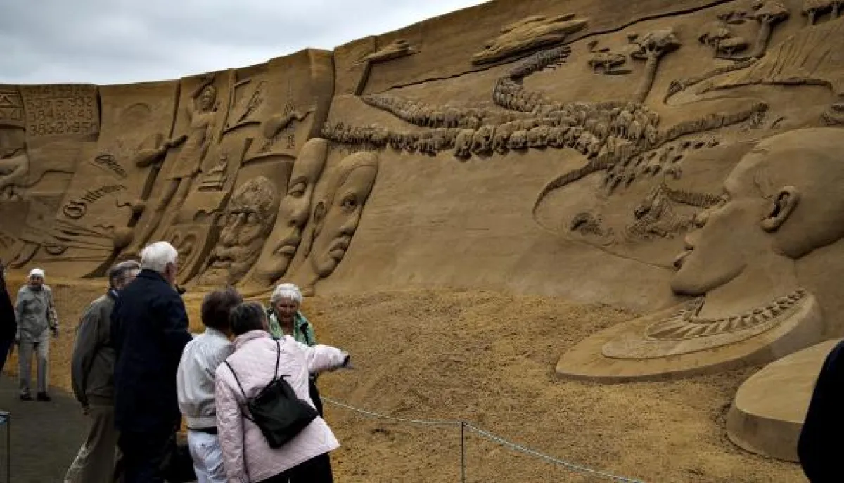 Sandskupturen in Søndervig