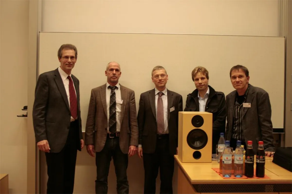 Referenten des Akustikseminars an der FH Deggendorf (Foto: FH Deggendorf)