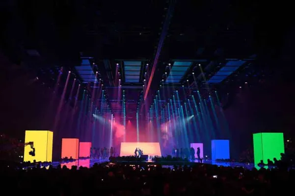 Bild: Faber Audiovisuals realisierte Kreativkonzept der MTV European Music Awards