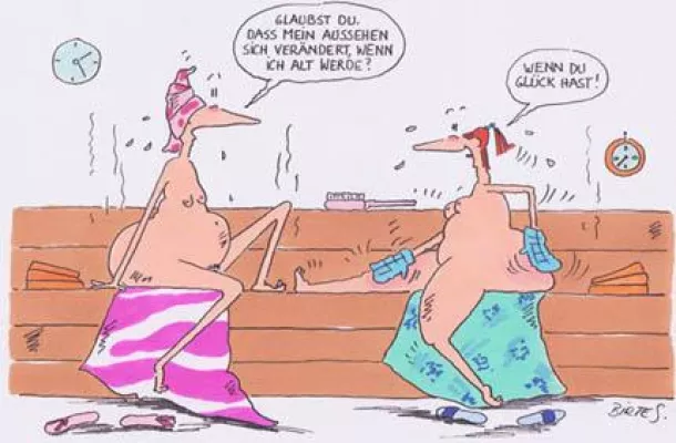 Bild: LiebesBisschen - Cartoons von Birte Strohmayer in der [galerie.bruehl]