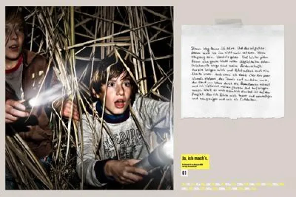 Bild: Viel Mut fürs Jahr 2009 - Kinder zeigen, wo es lang geht