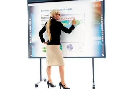 Bild: Interaktives Whiteboard – In Schulen naht das Ende der Kreidezeit