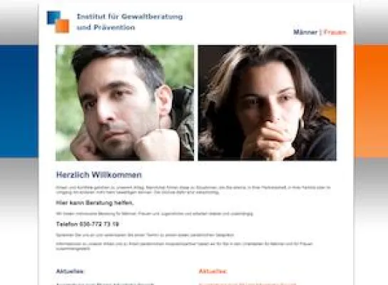 Bild: Gewaltberatung Berlin online auf TYPO3