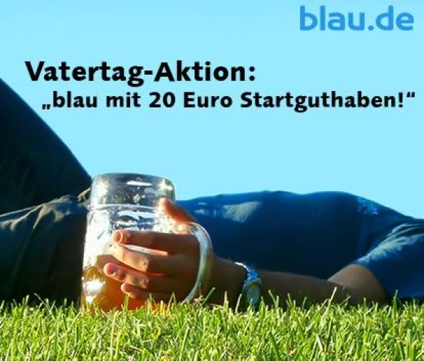 Bild: Vatertag-Aktion bei blau.de