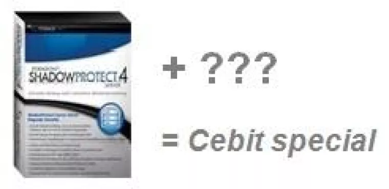 Bild: Cebit-Aktion zur Shadow Protect-Imaging-Software