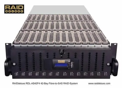 Bild: Starline stellt die ersten energieeffizienten RAIDdeluxe-Systeme mit Fibre-Channel Interface vor