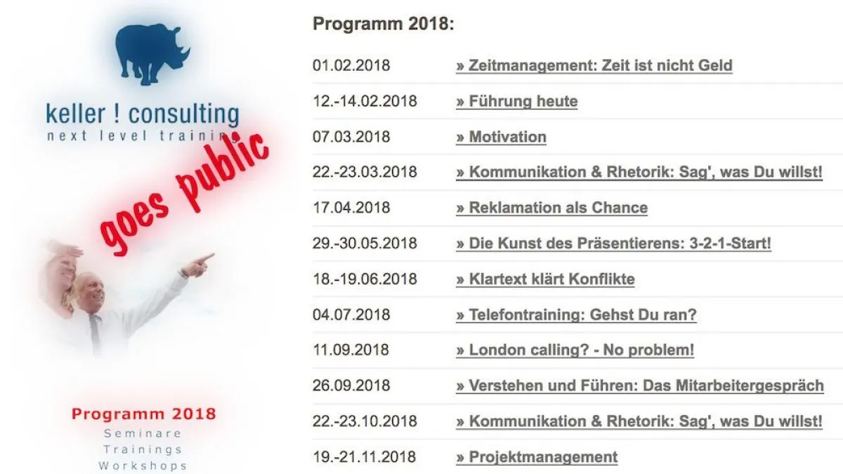 Weiterbildung 2018