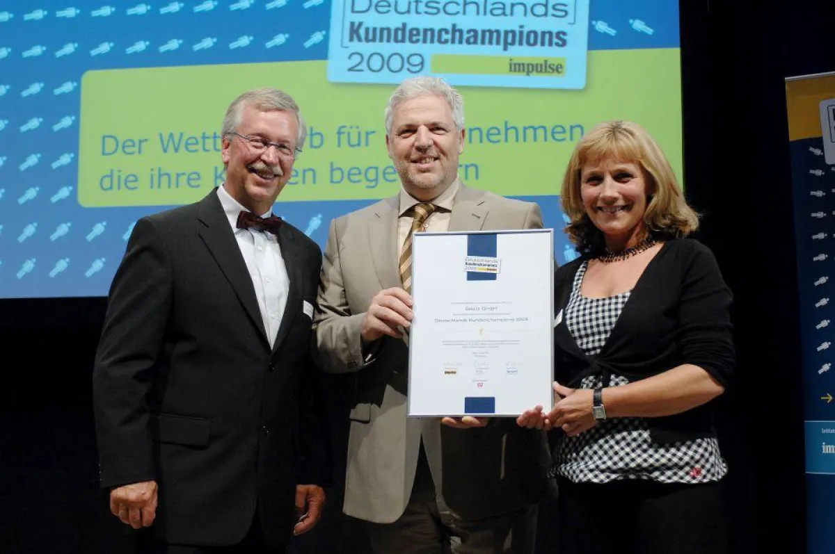 Die Select Geschäftsführung bei der Preisverleihung