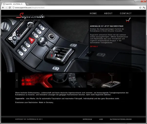 Bild: Webdesign Frankfurt: formativ launcht Internetauftritt und Online-Shop von Supermile Motorculture