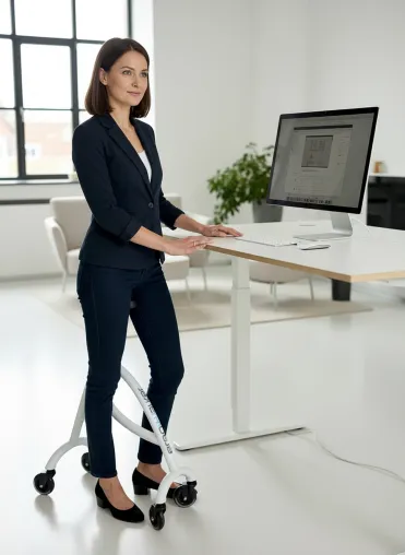 Bild: Neue Ergonomielösung entlastet Beine und Gelenke in Produktion und Pflege