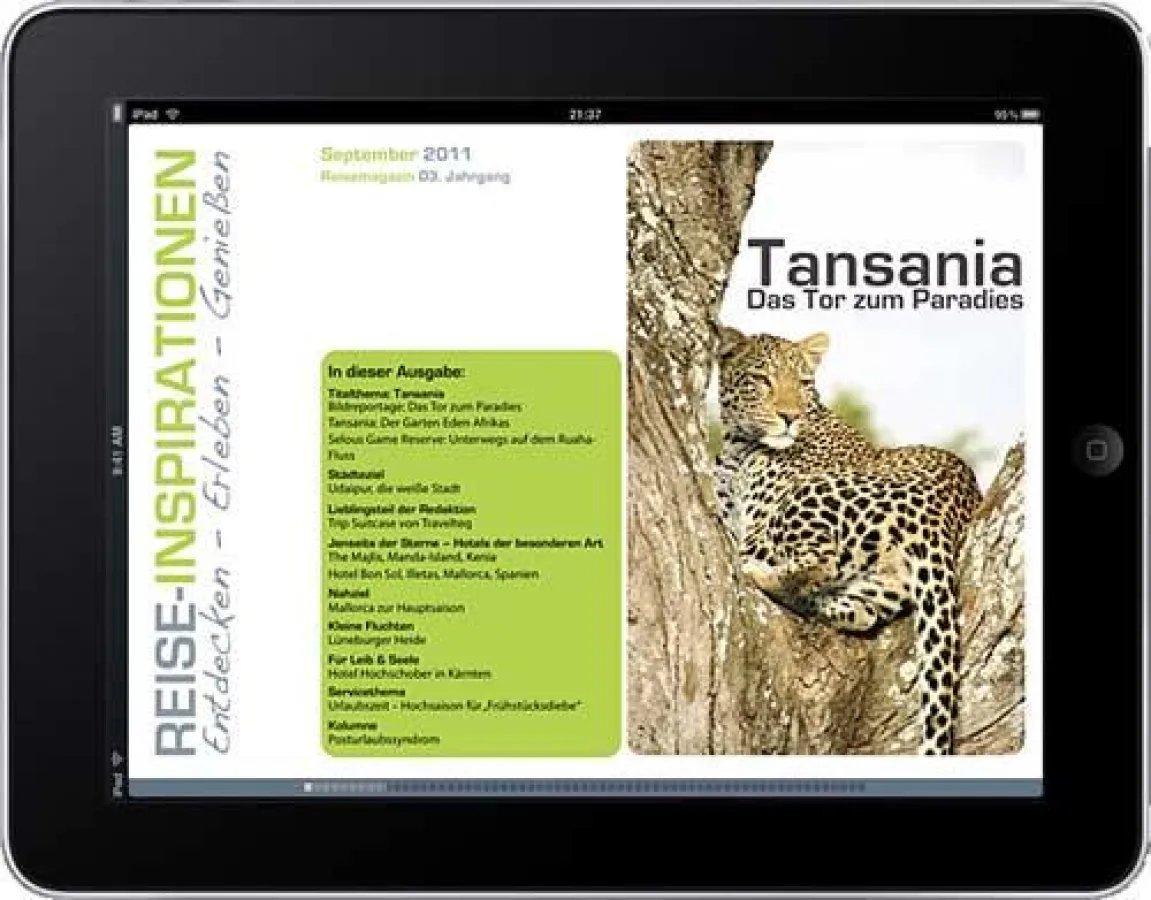 Das Reisemagazin auf dem iPad