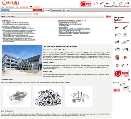 Bild: Marktführer Ganter mit eigener Markenwelt bei Mercateo